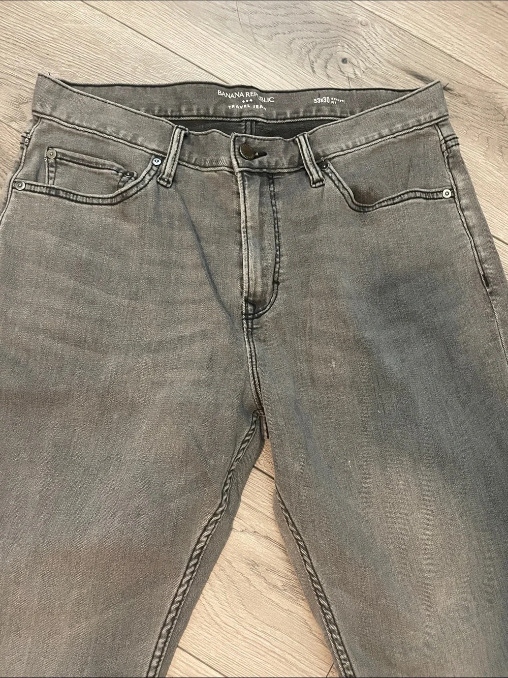 Banana Republic Men's Travel Jean Gray